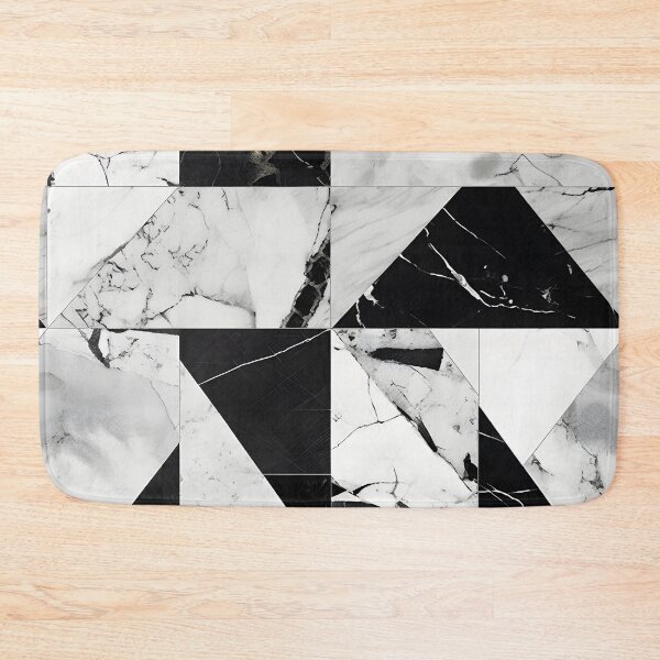 Item preview, Black and White Marble Effect Pattern Abstract Modern designed and sold by shashtopia.