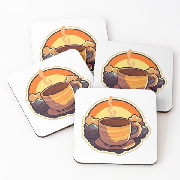 Item preview, A morning sunrise over a cup of coffee designed and sold by azeoshop.