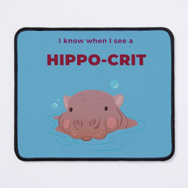 Item preview, I Know When I See A Hippo-crit. Funny Wise Hippo Hypocrite designed and sold by Rebel-Design.