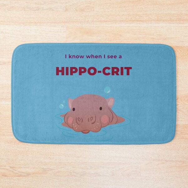 Item preview, I Know When I See A Hippo-crit. Funny Wise Hippo Hypocrite designed and sold by Rebel-Design.