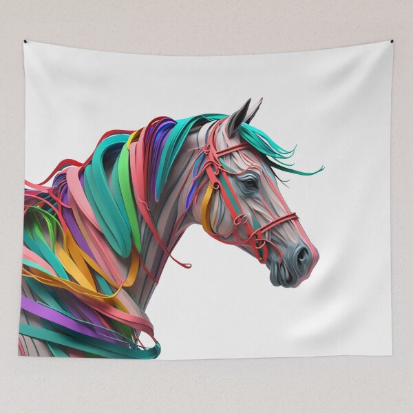Item preview, Horse of Ribbons / Flowing Mane designed and sold by Serene FireflyCreations.