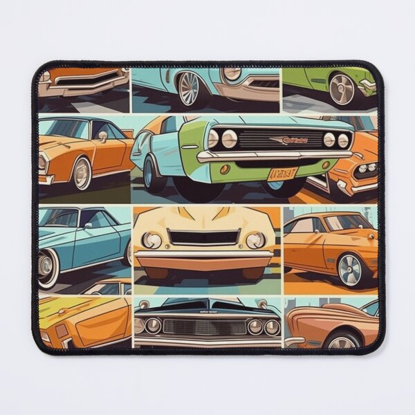 Item preview, 1970's style cartoon cars in grid designed and sold by OnlyShowers.
