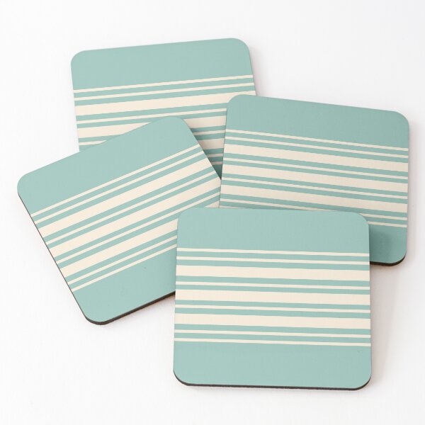 Aperçu de l'œuvre Preppy Retro Stripes - Vert créée et vendue par Lyman Creative Co..