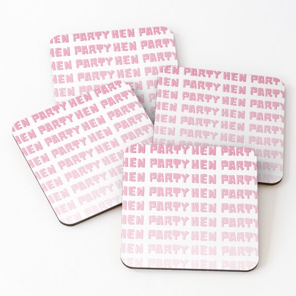 Item preview, Hen Party Text designed and sold by KatsCanvas.