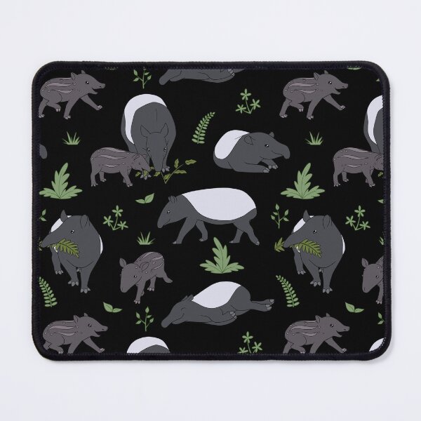 Item preview, Tapir Family in Black designed and sold by PaperRain.