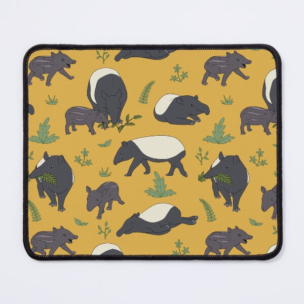 Item preview, Tapir Family in Yellow designed and sold by PaperRain.