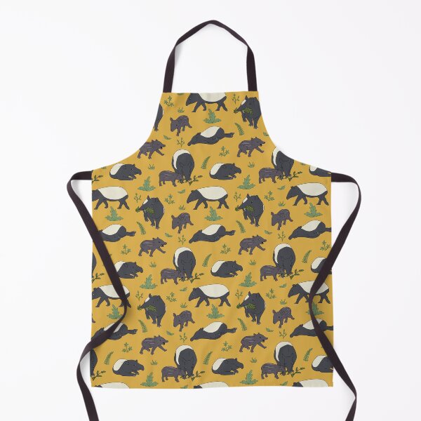 Item preview, Tapir Family in Yellow designed and sold by PaperRain.