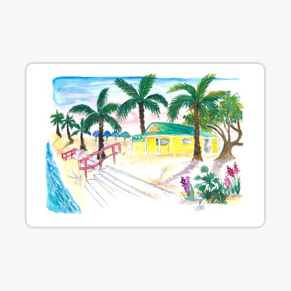Vista previa del artículo con la obra «Escena de St Pete Beach FL en Pass-A-Grille», diseñado y vendido por artshop77.