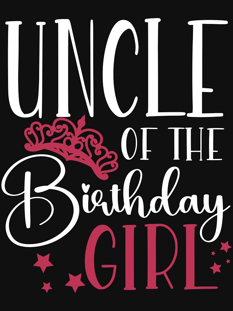 Discover Birthday Squad Uncle of the Birthday Girl Birthday Party Gift | Essential T-Shirt 