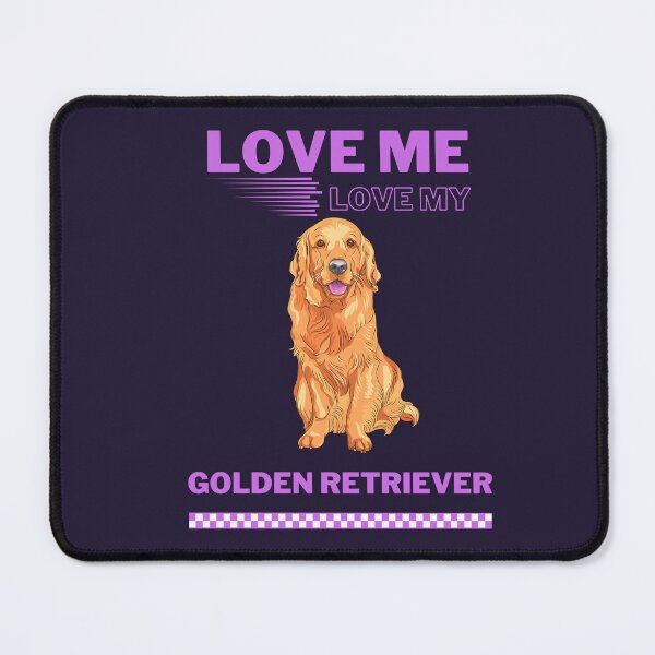 Item preview, Love me and love my Golden Retriever designed and sold by ZubiyaArt.