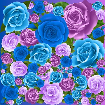 Artwork thumbnail, Cool Roses by LapillusDesigns