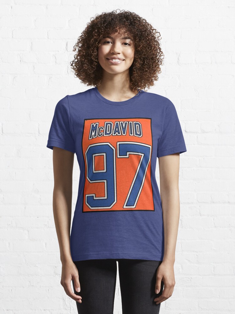  Connor McDavid Shirt (Cotton, Small, Heather Gray