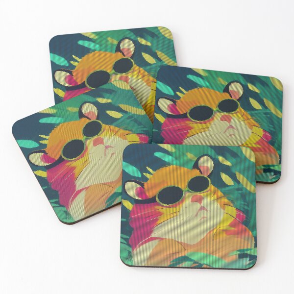 Item preview, Colorful Abstract Hamster 8-bit Pixel Art designed and sold by PixelDripped.