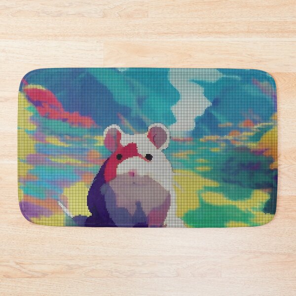 Item preview, Colorful Abstract Hamster 8-bit Pixel Art designed and sold by PixelDripped.