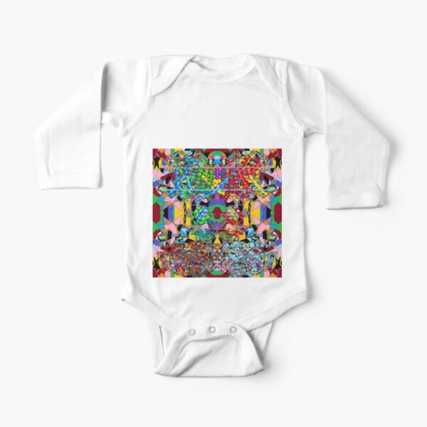 Motley chaotic pattern - Chaos Long Sleeve Baby One-Piece