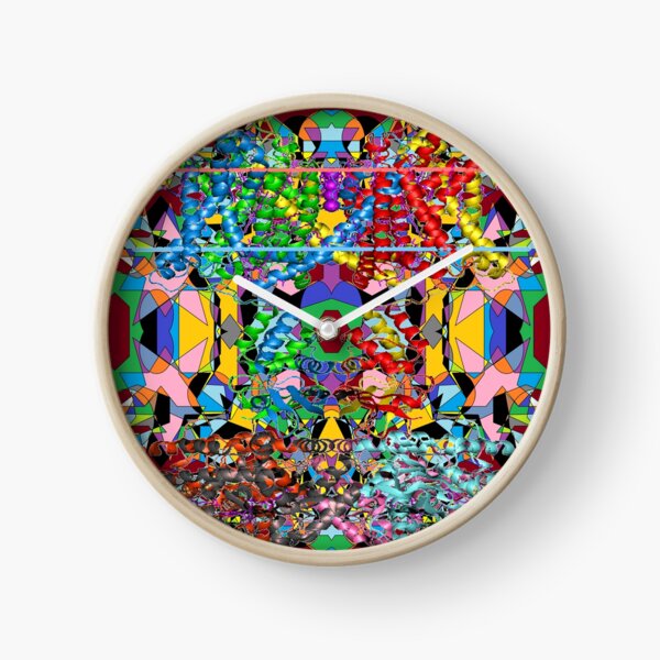 Motley chaotic pattern - Chaos Clock