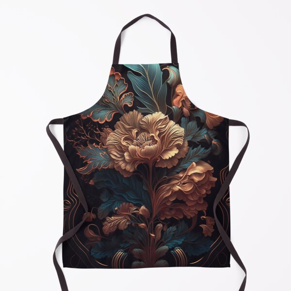 Item preview, dark floral seamless pattern luxury wallpaper designed and sold by Lefteris Betsis.