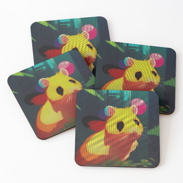 Item preview, Colorful Abstract Hamster 8-bit Pixel Art designed and sold by PixelDripped.