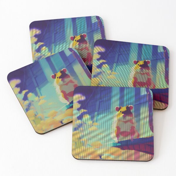 Item preview, Colorful Abstract Hamster 8-bit Pixel Art designed and sold by PixelDripped.