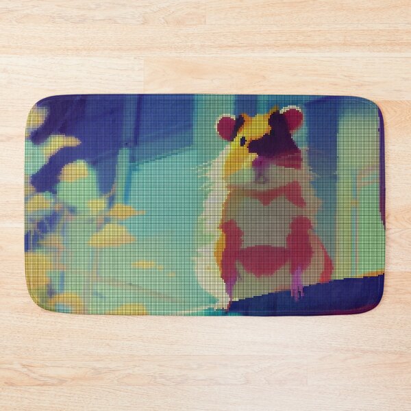 Item preview, Colorful Abstract Hamster 8-bit Pixel Art designed and sold by PixelDripped.