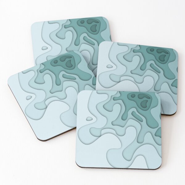 Item preview, Paper cut blue waves designed and sold by SoykAart.