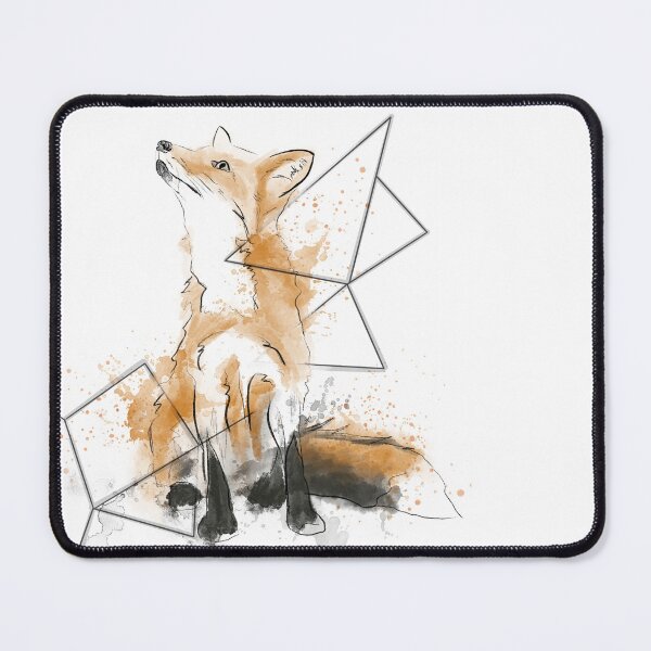 Item preview, Geometric Woodland Watercolor Fox designed and sold by ZCFineArt.
