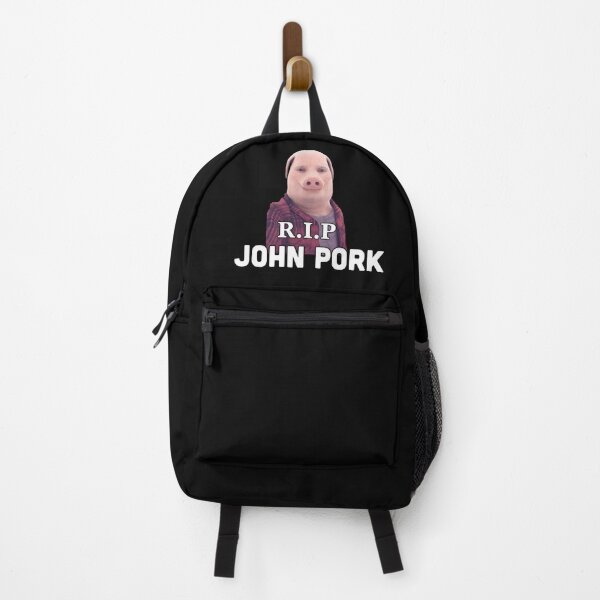 Vista previa del artículo con la obra «RIP John cerdo», diseñado y vendido por wheezyprint.