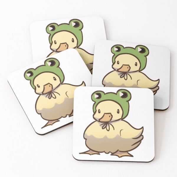 Item preview, Baby duck with frog hat designed and sold by Vanillart5.