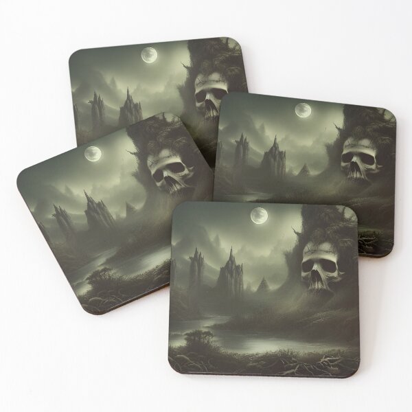 Item preview, Skull In The Undergrowth designed and sold by Ink Art Design.