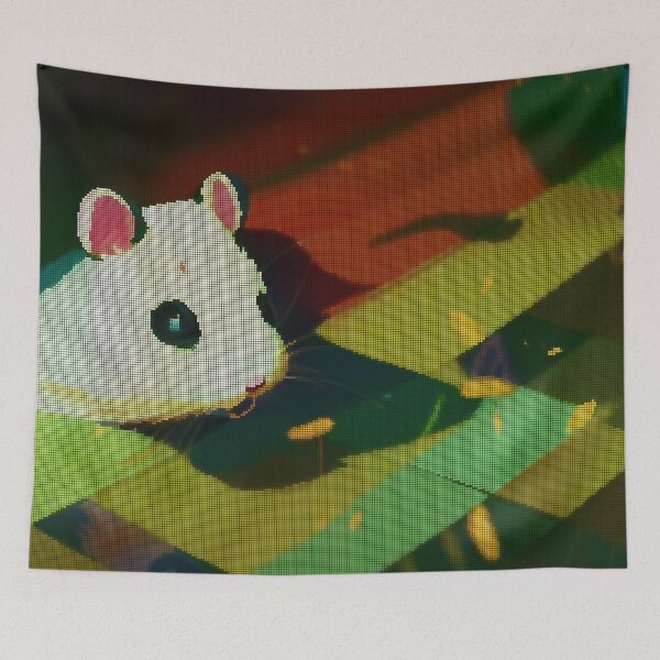 Item preview, Colorful Abstract Hamster 8-bit Pixel Art designed and sold by PixelDripped.