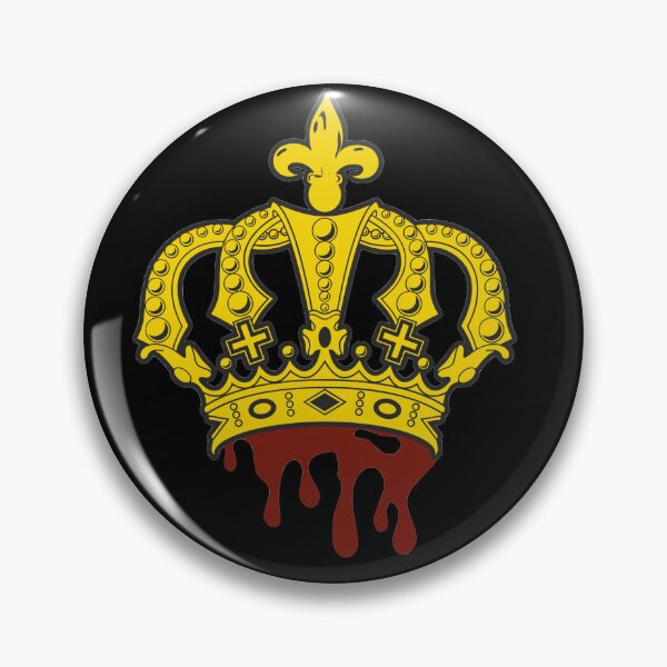 Item preview, medieval king queen crown with fake blood and fleur des lis designed and sold by LannisterOnMars.
