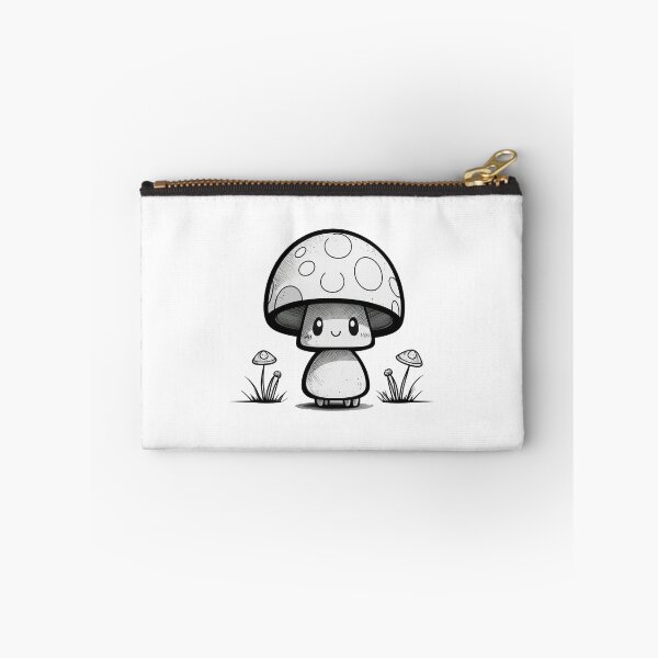 Item preview, Add Some Adorableness to Your Life with our Adorable Black & White Mushroom Toadstool Sticker designed and sold by TVBArchive.