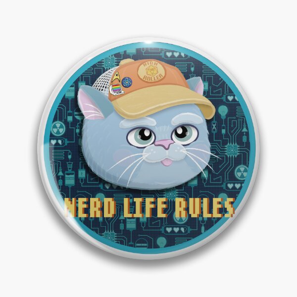 Item preview, Nerds Rule Cat designed and sold by Elena Garrido.