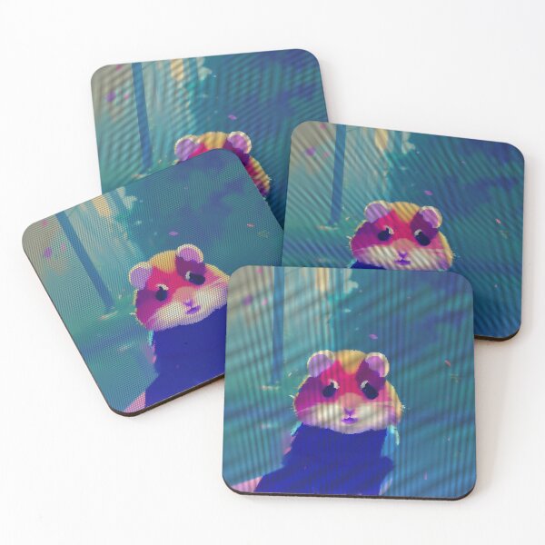 Item preview, Colorful Abstract Hamster 8-bit Pixel Art designed and sold by PixelDripped.