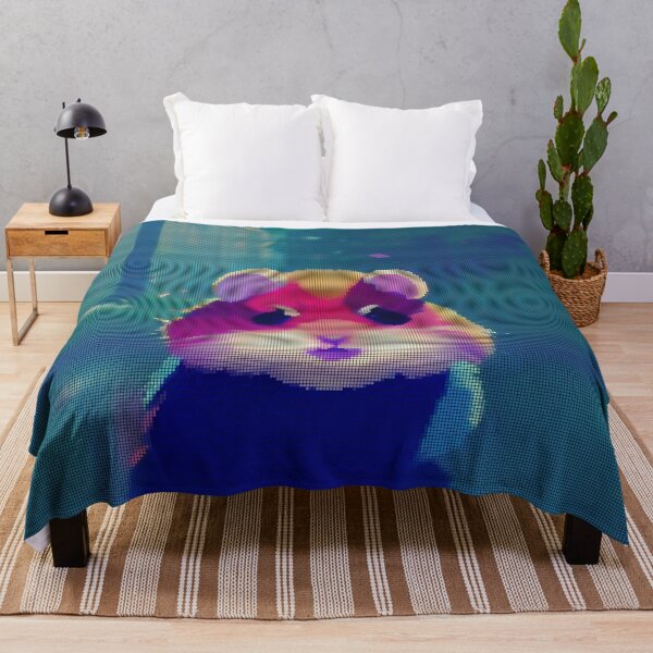 Item preview, Colorful Abstract Hamster 8-bit Pixel Art designed and sold by PixelDripped.