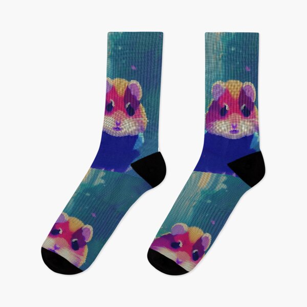 Item preview, Colorful Abstract Hamster 8-bit Pixel Art designed and sold by PixelDripped.