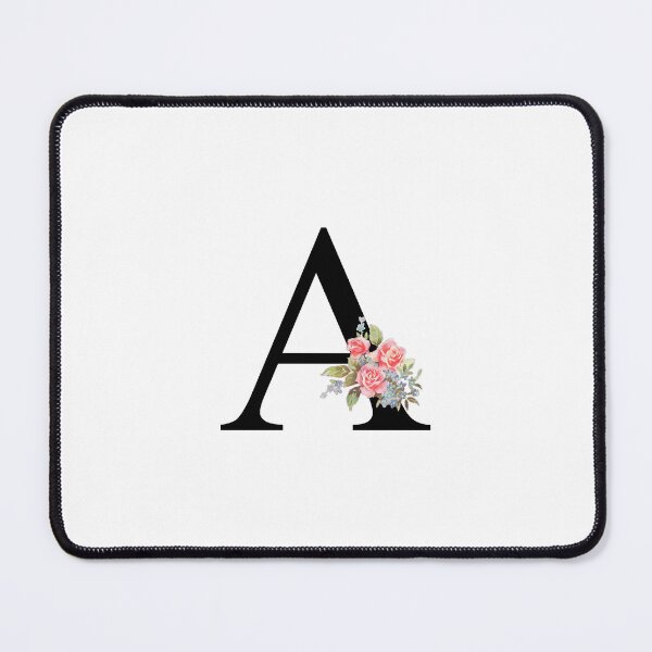 Item preview, Letter A Botanical Monogram Floral Pink Rose Flowers A Initial designed and sold by inspirationzgal.