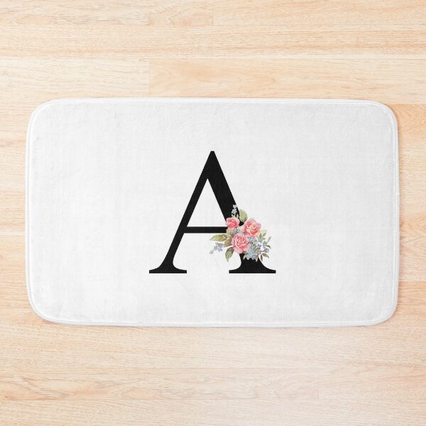 Item preview, Letter A Botanical Monogram Floral Pink Rose Flowers A Initial designed and sold by inspirationzgal.