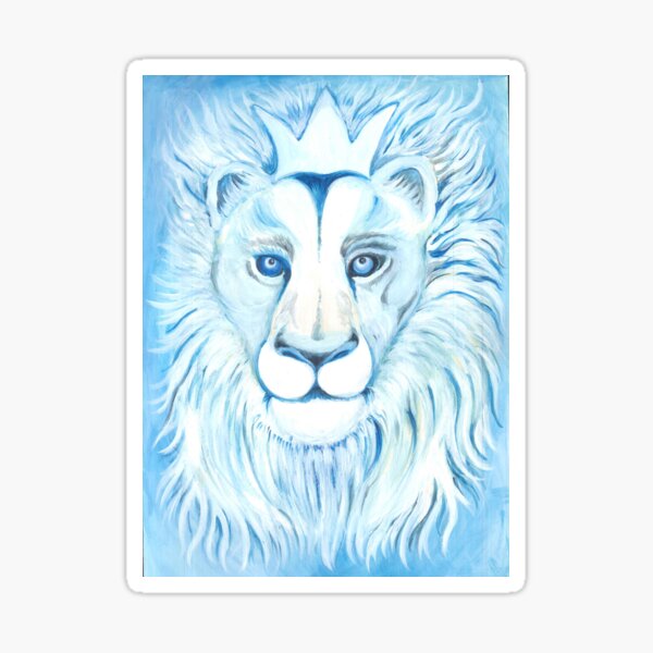 White lion Sticker