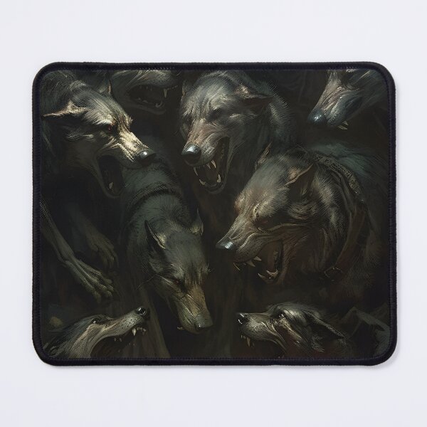 Item preview, Wolves fight for prey designed and sold by MidgardWonders.