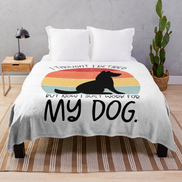 Item preview, Vintage I Thought I Retired But Now I Just Work For My Dog Funny Dog Lovers Retirement Gift designed and sold by MouDantArts.
