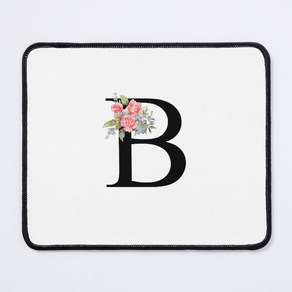 Item preview, Letter B Botanical Monogram Floral Pink Rose Flowers B Initial designed and sold by inspirationzgal.