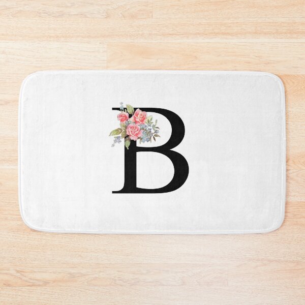 Item preview, Letter B Botanical Monogram Floral Pink Rose Flowers B Initial designed and sold by inspirationzgal.