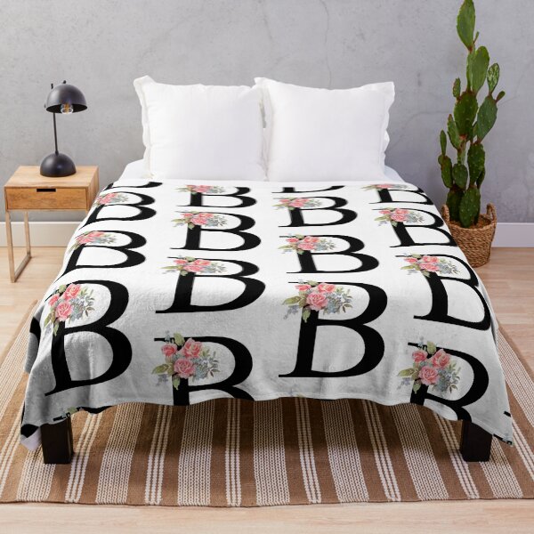 Item preview, Letter B Botanical Monogram Floral Pink Rose Flowers B Initial designed and sold by inspirationzgal.
