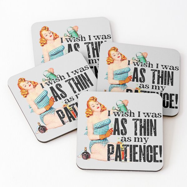 Item preview, I Wish I was as Thin as My Patience Pin-up Design designed and sold by PinUpPavilion.