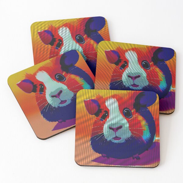 Item preview, Colorful Abstract Guinea Pig 8-bit Pixel Art designed and sold by PixelDripped.