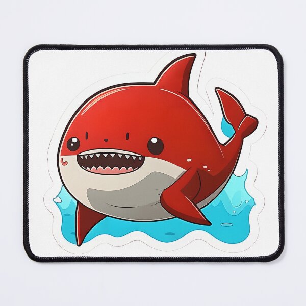 Item preview, Cute Splashing Chibi Shark designed and sold by RoboRembrandt.