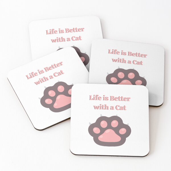 Item preview, Life is Better with a Cat designed and sold by Pickmash.