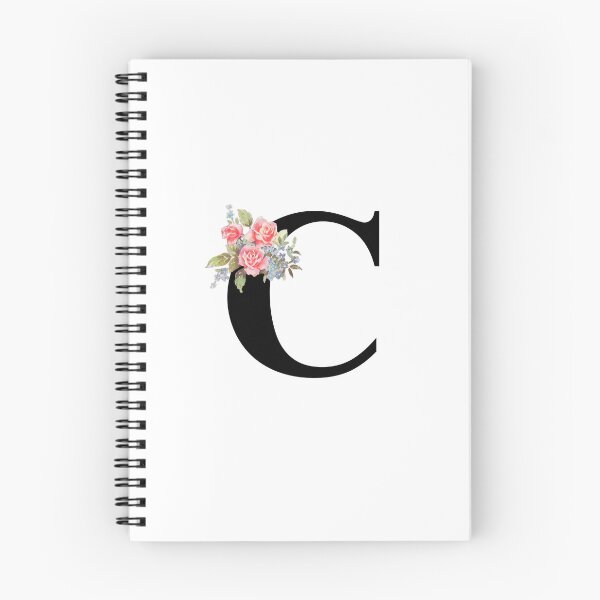 Item preview, Letter C Botanical Monogram Floral Pink Rose Flowers C Initial designed and sold by inspirationzgal.