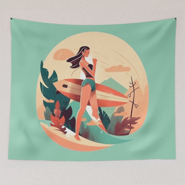 Item preview, Surfer Woman 4 - Surfer Girl 4 designed and sold by Paninato.